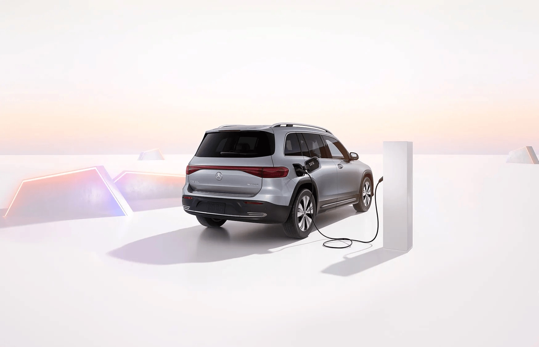2025 Mercedes-Benz EQB SUV charging rearview