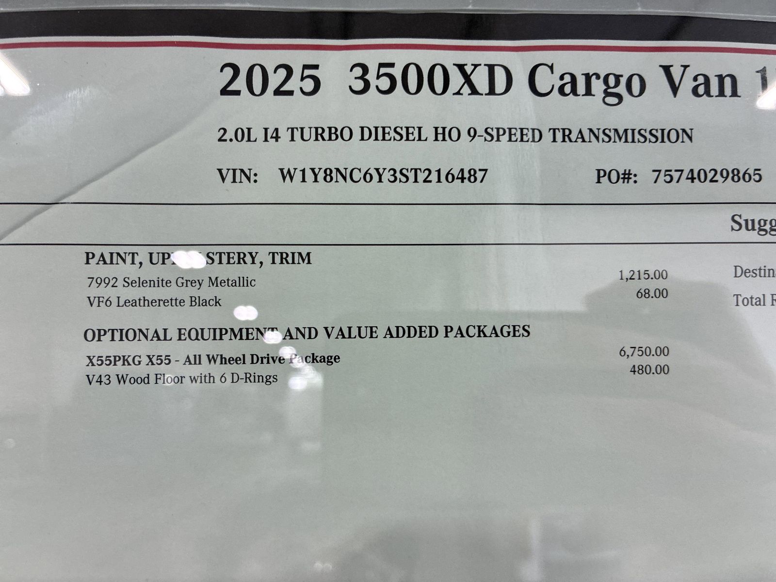 2025 Mercedes-Benz Sprinter Cargo Van Base - Photo 15