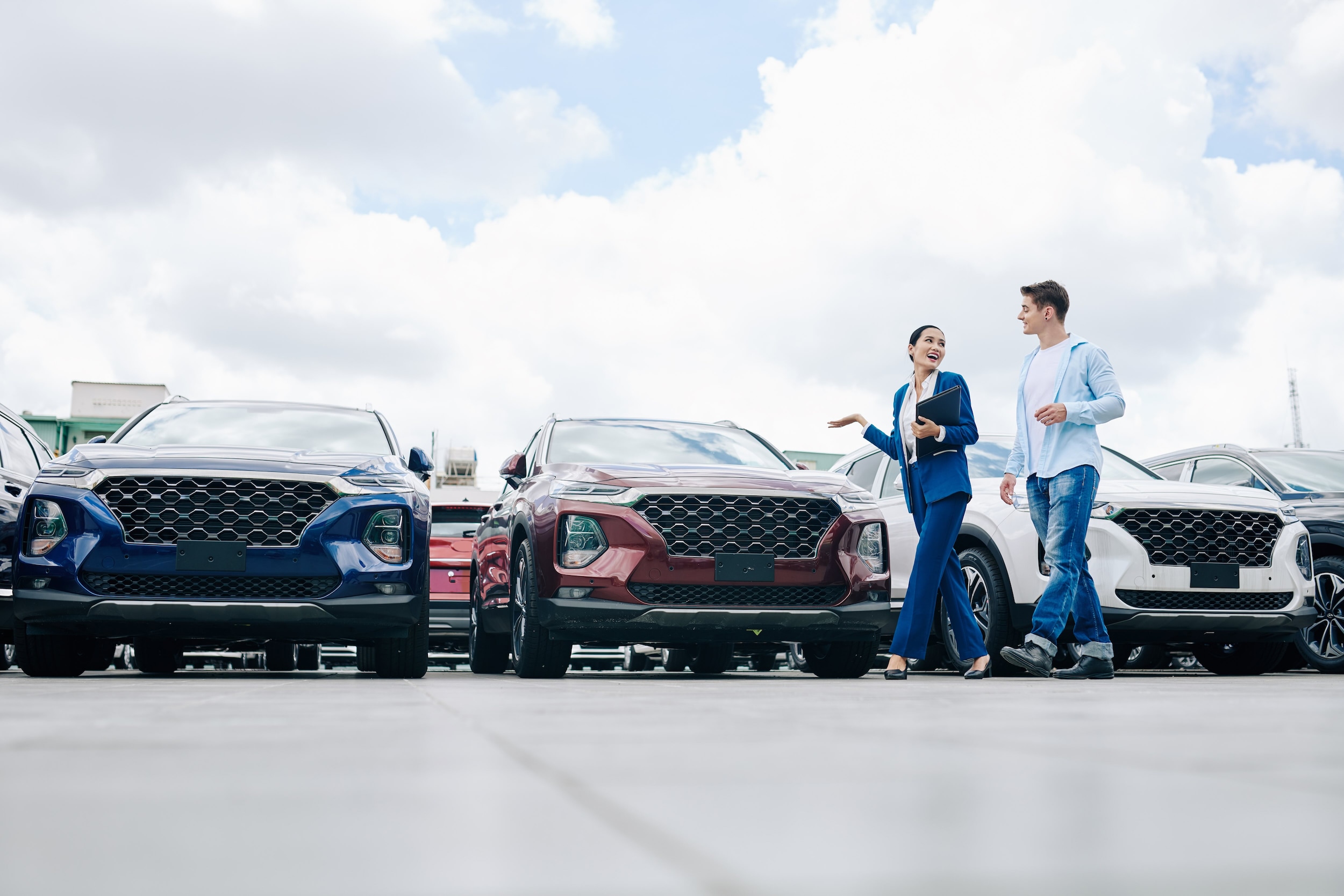 dealership lot