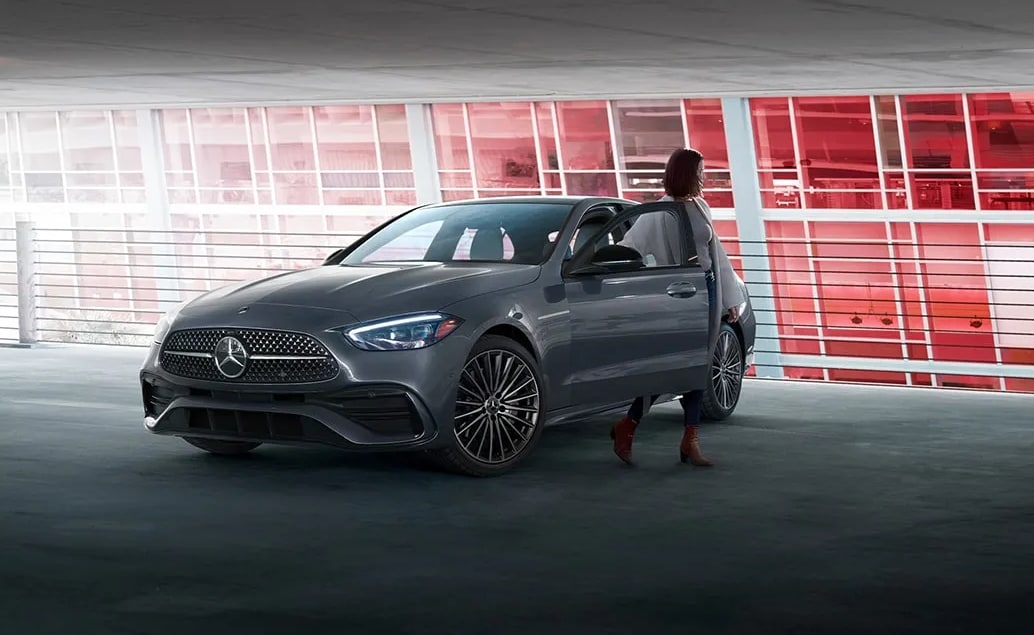 2024 Mercedes-Benz C-Class with a man