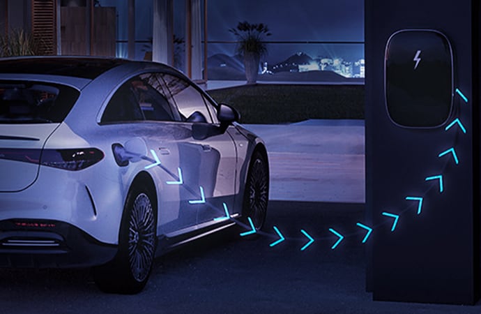 Mercedes-Benz EV charging at home