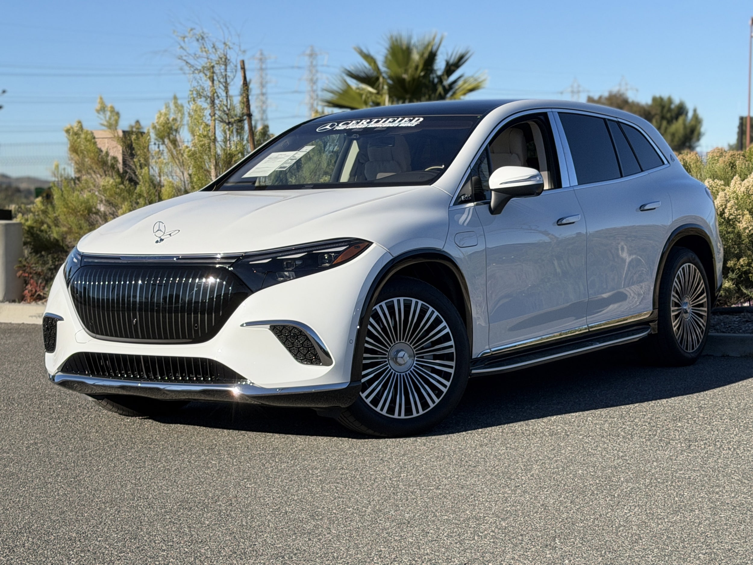 Certified 2025 Mercedes-Benz EQS SUV Base with VIN 4JGDX5FB9SA036443 for sale in Santa Clarita, CA