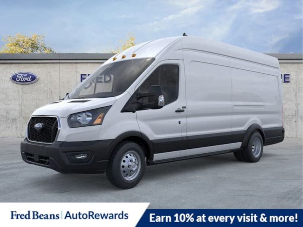 New 2025 Ford Transit-350 Cargo Base w/11,000 lb. GVWR Van High Roof HD Ext. Van