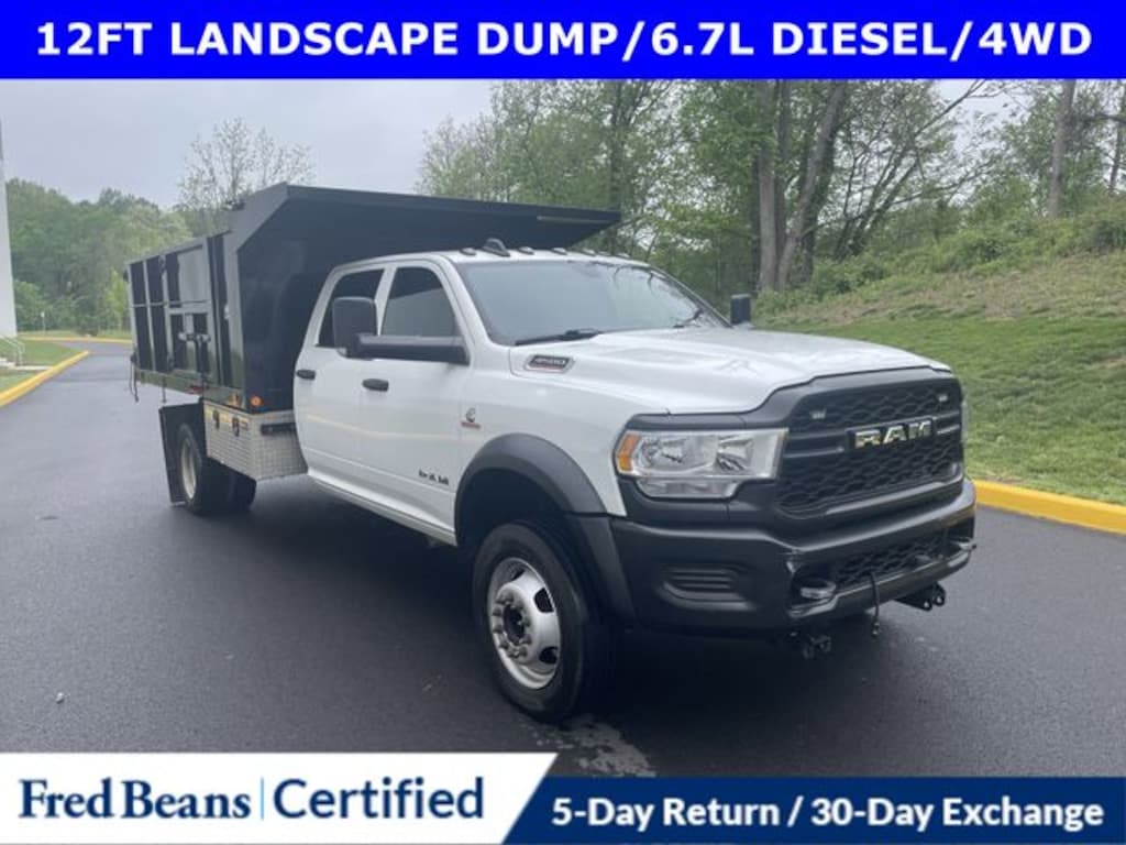 Certified 2022 Ram 4500HD Tradesman 12 Foot Landscape Dump Truck Crew Cab