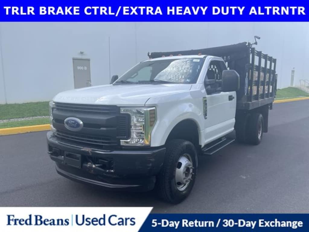 Certified 2019 Ford F-350SD XL 9 Foot Stake Dump Truck Regular Cab