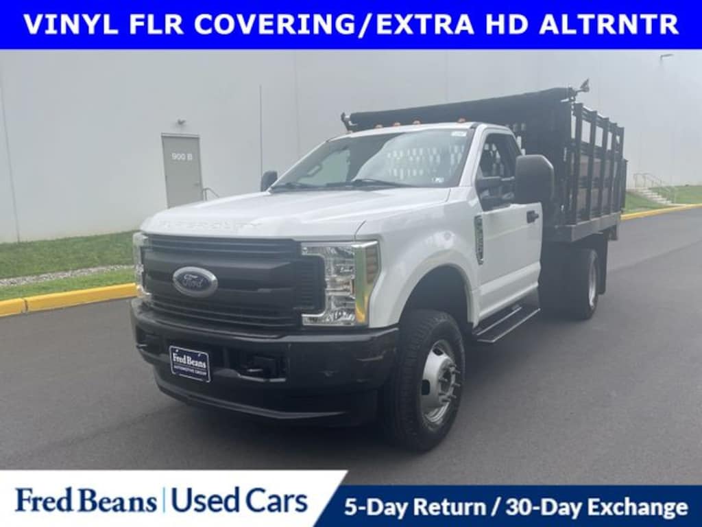 Certified 2019 Ford F-350SD XL 9 Foot Stake Dump Truck Regular Cab