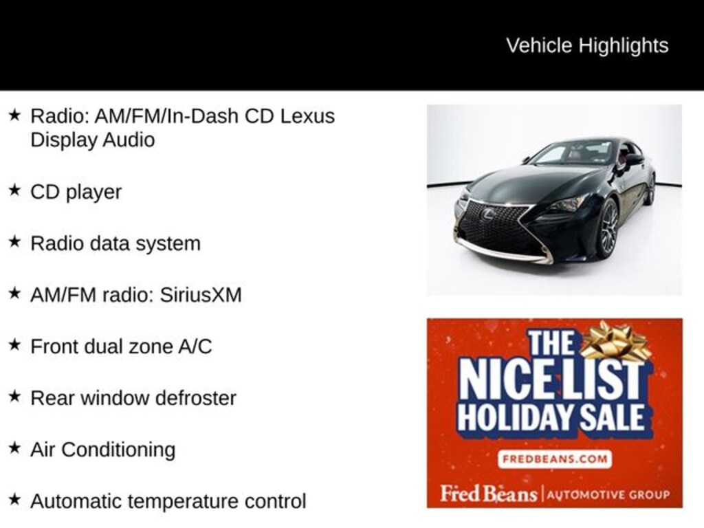 Used 2017 Lexus RC 350 Coupe