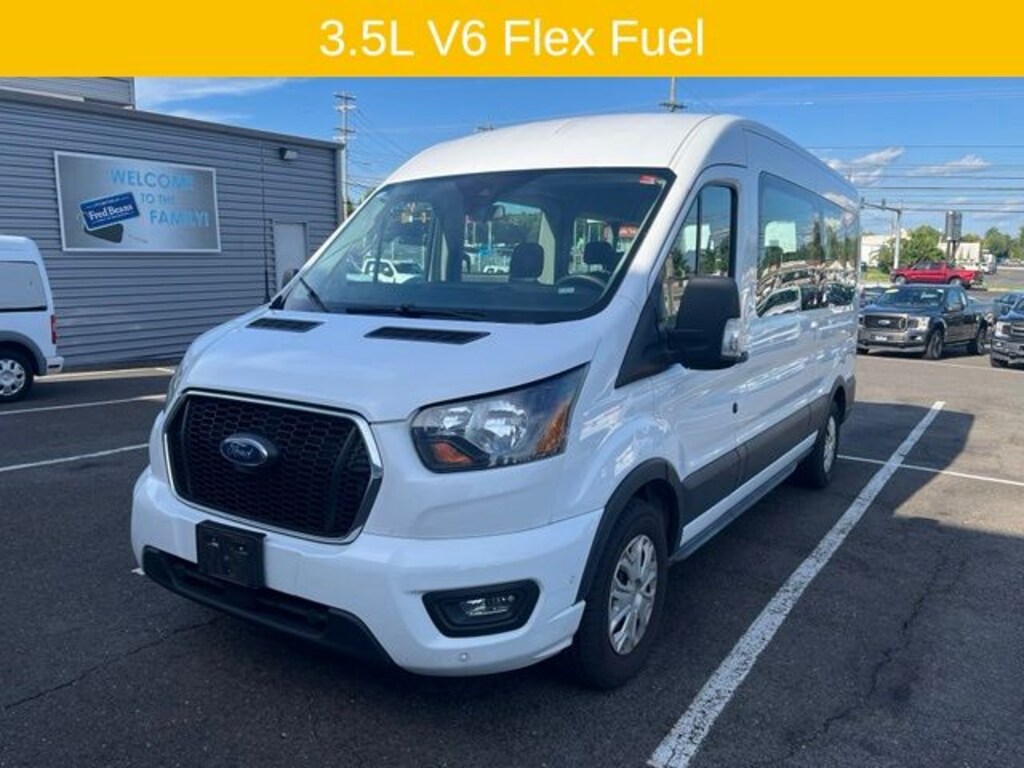 Certified 2023 Ford Transit-350 XLT Wagon Medium Roof Van
