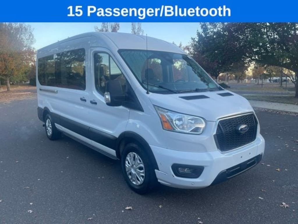 Certified 2021 Ford Transit-350 XLT Wagon Medium Roof Van