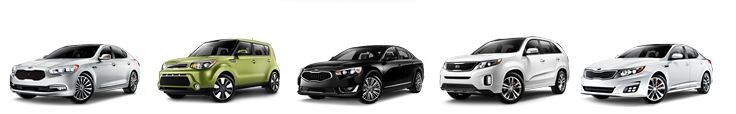 Kia Vehicles line up