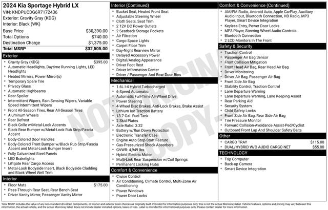 2024 Kia Sportage LX Hybrid