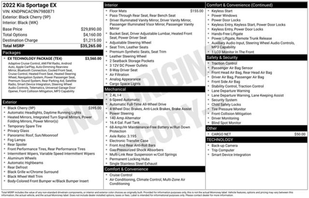 Certified 2022 Kia Sportage EX SUV