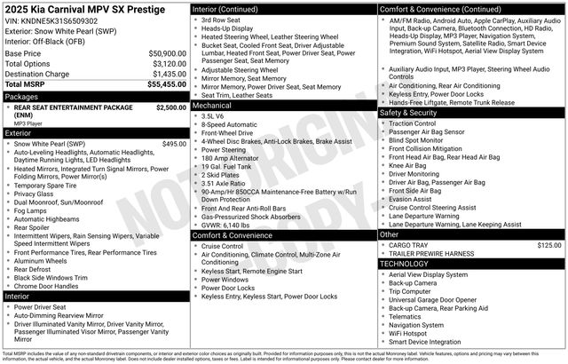 2025 Kia Carnival SX Prestige - Photo 9