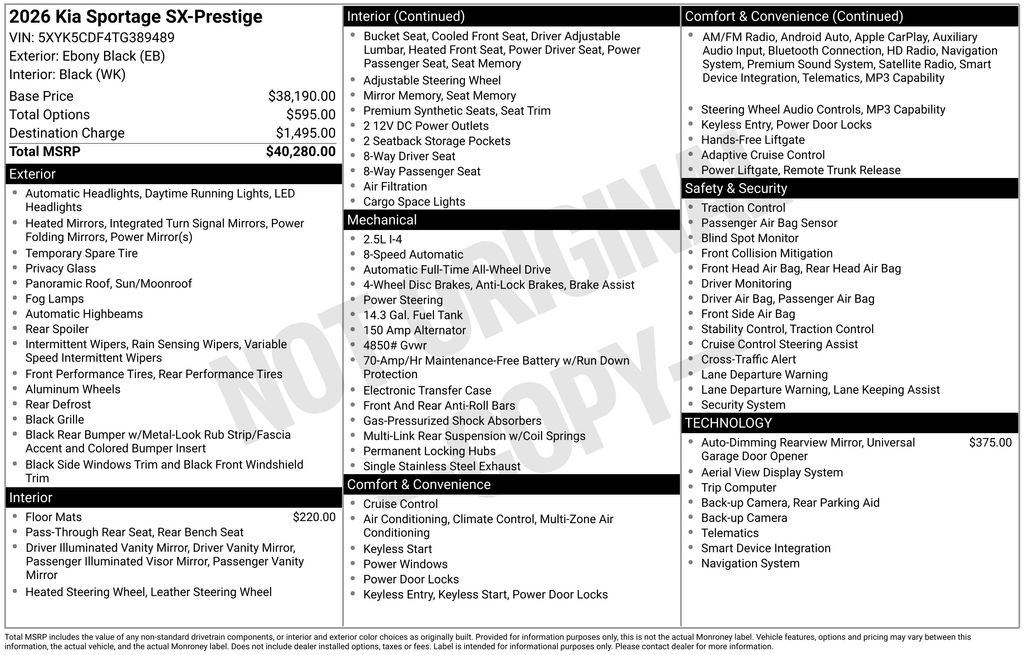 2026 Kia Sportage SX Prestige - Photo 11