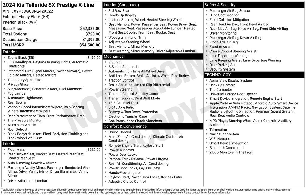 Used 2024 Kia Telluride SX-Prestige X-Line SUV