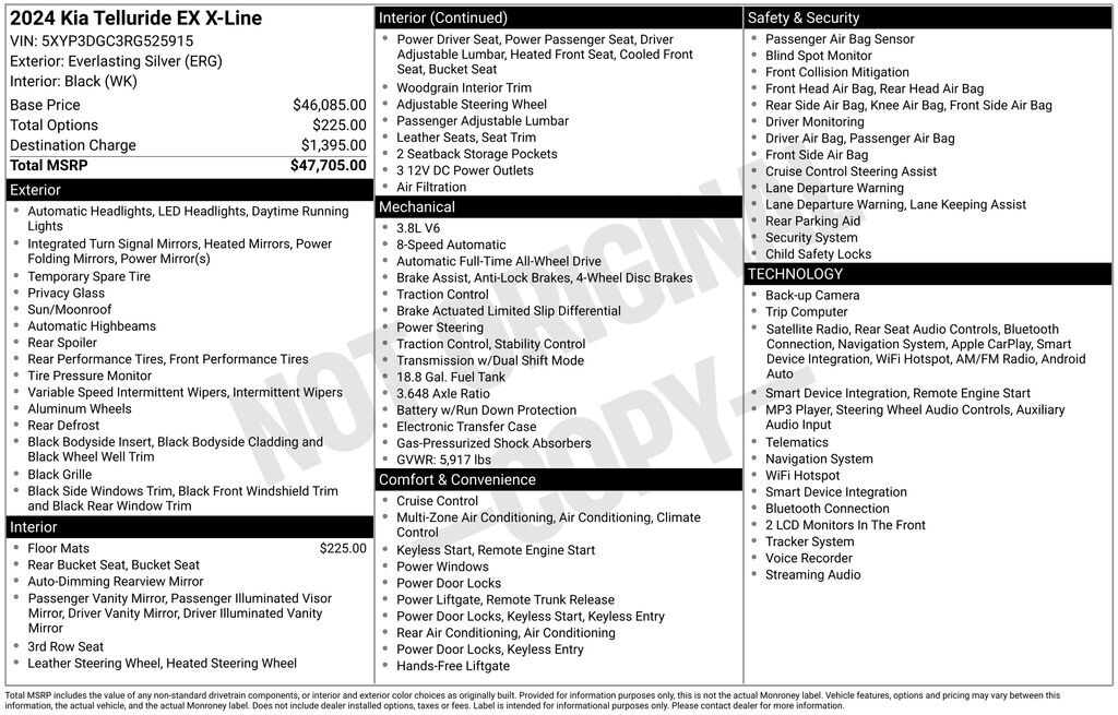 Certified 2024 Kia Telluride EX X-Line SUV