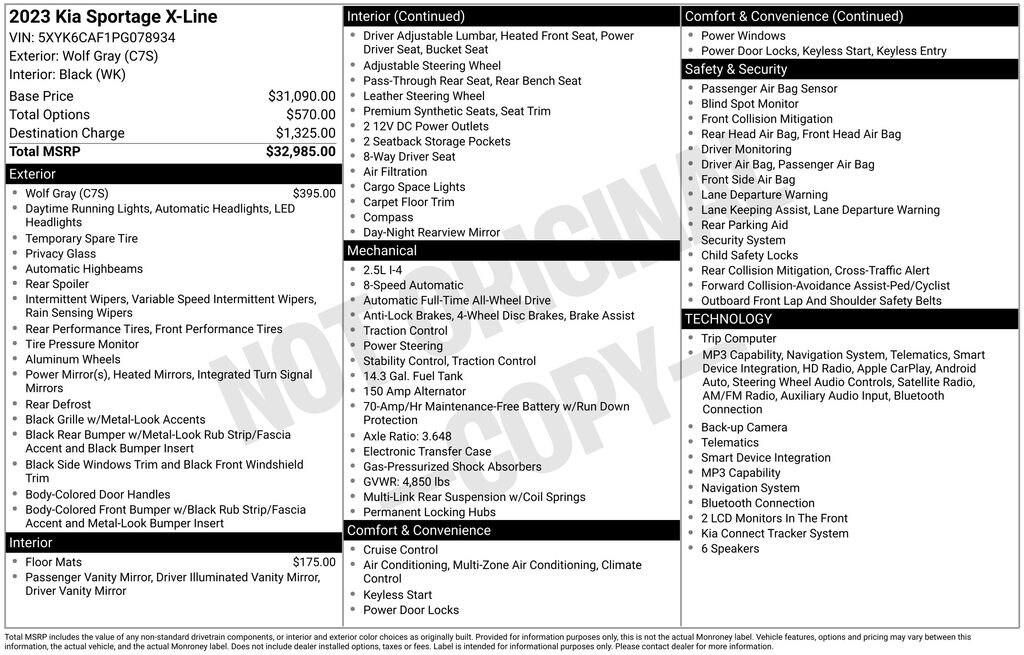 Certified 2023 Kia Sportage X-Line SUV
