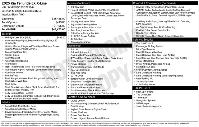 2025 Kia Telluride EX X-Line's photo