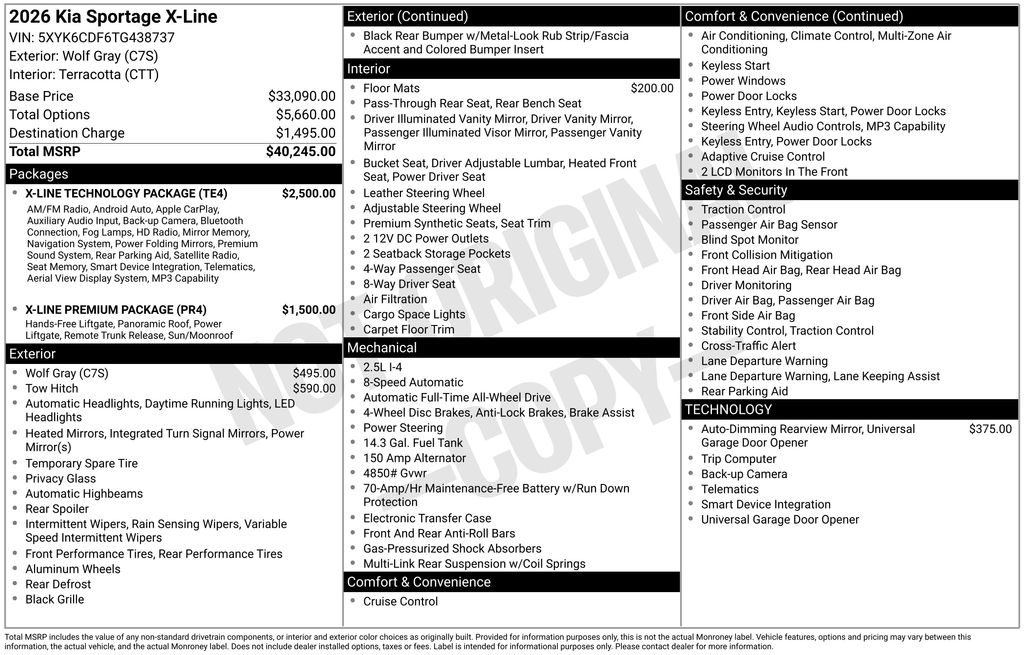 2026 Kia Sportage 2.5 X-Line AT AWD's photo