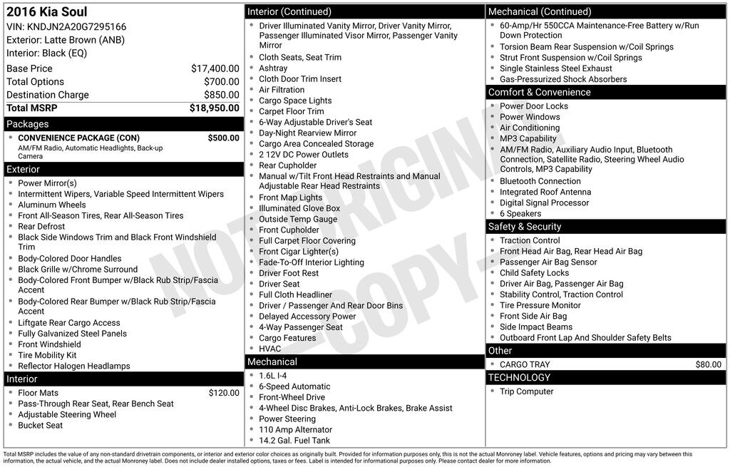 Certified 2016 Kia Soul Base Hatchback