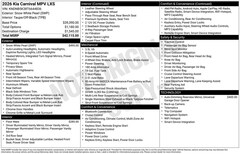 2026 Kia Carnival LXS Van Passenger Van