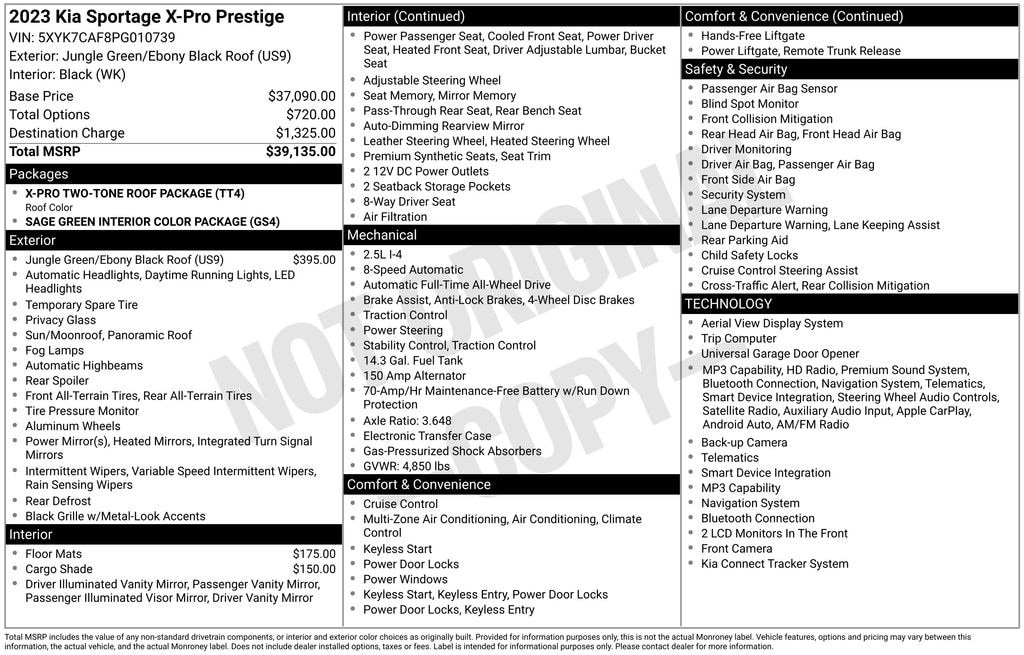 Certified 2023 Kia Sportage X-Pro Prestige SUV