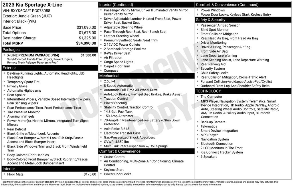 Certified 2023 Kia Sportage X-Line SUV