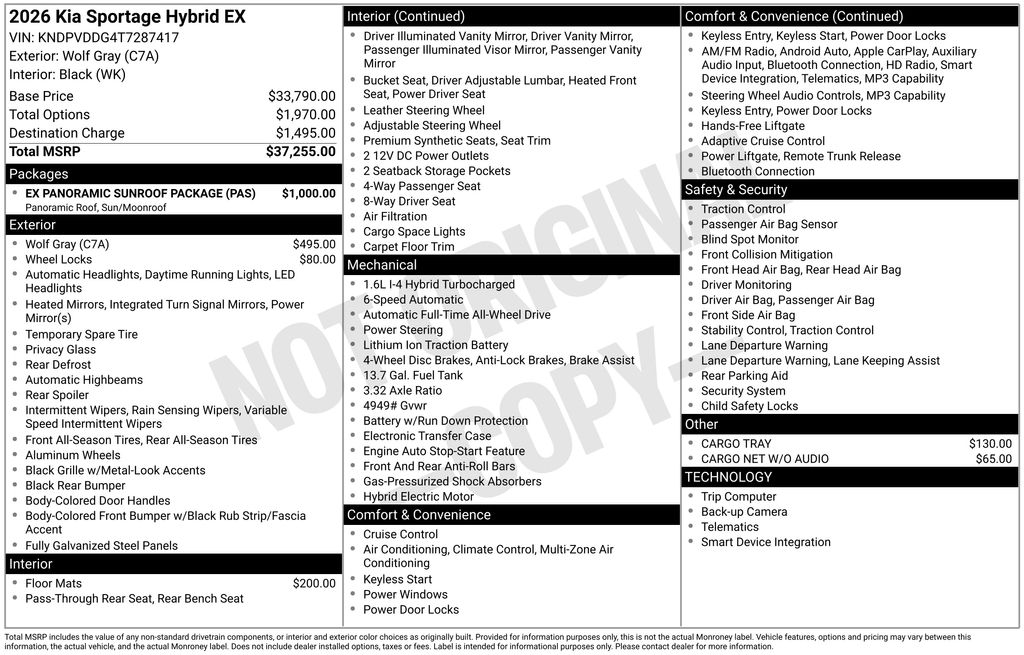 2026 Kia Sportage EX Hybrid - Photo 11