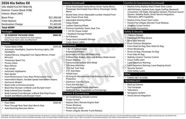 2026 Kia Seltos SX's photo