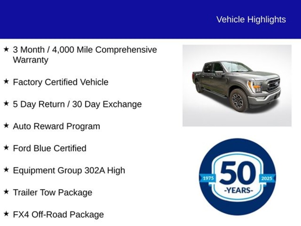 Used 2022 Ford F-150 XLT Truck SuperCrew Cab