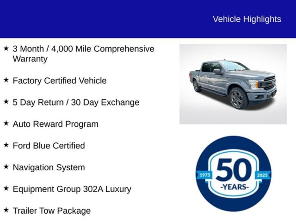 Certified 2020 Ford F-150 XLT Truck SuperCrew Cab