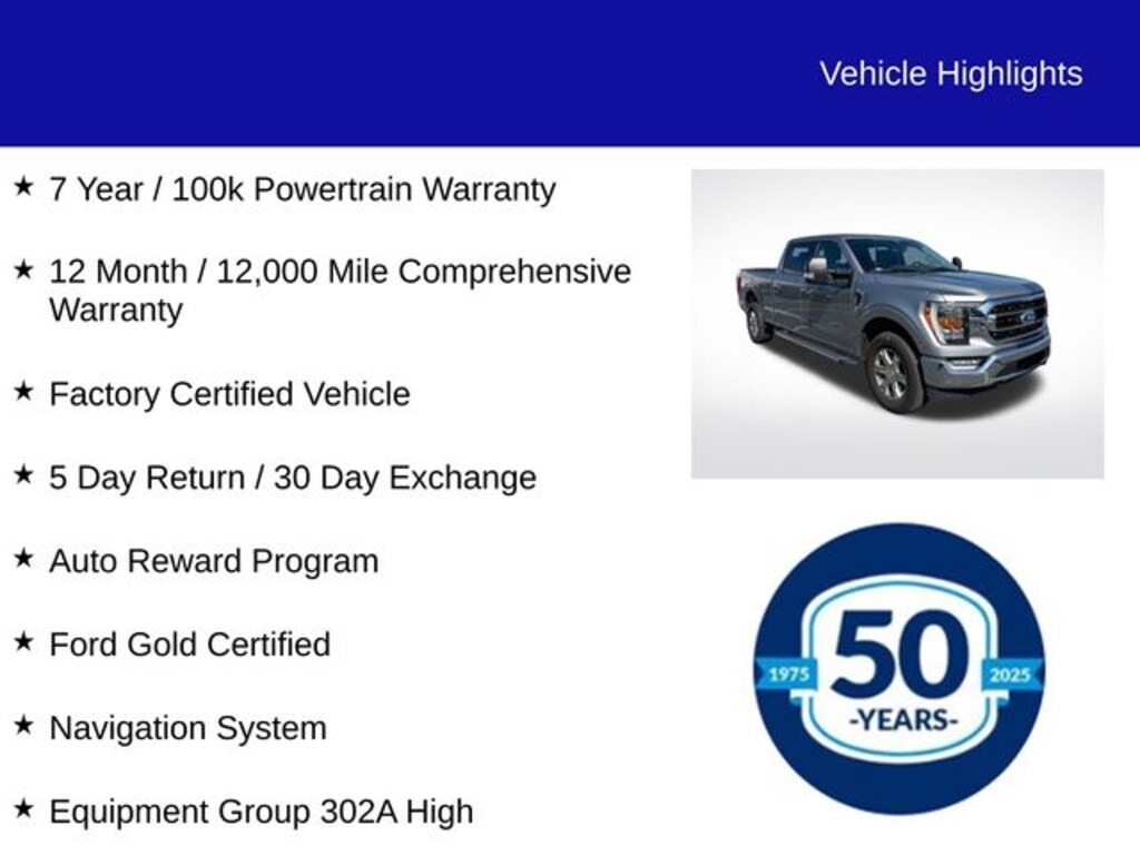 Certified 2023 Ford F-150 XLT Truck SuperCrew Cab