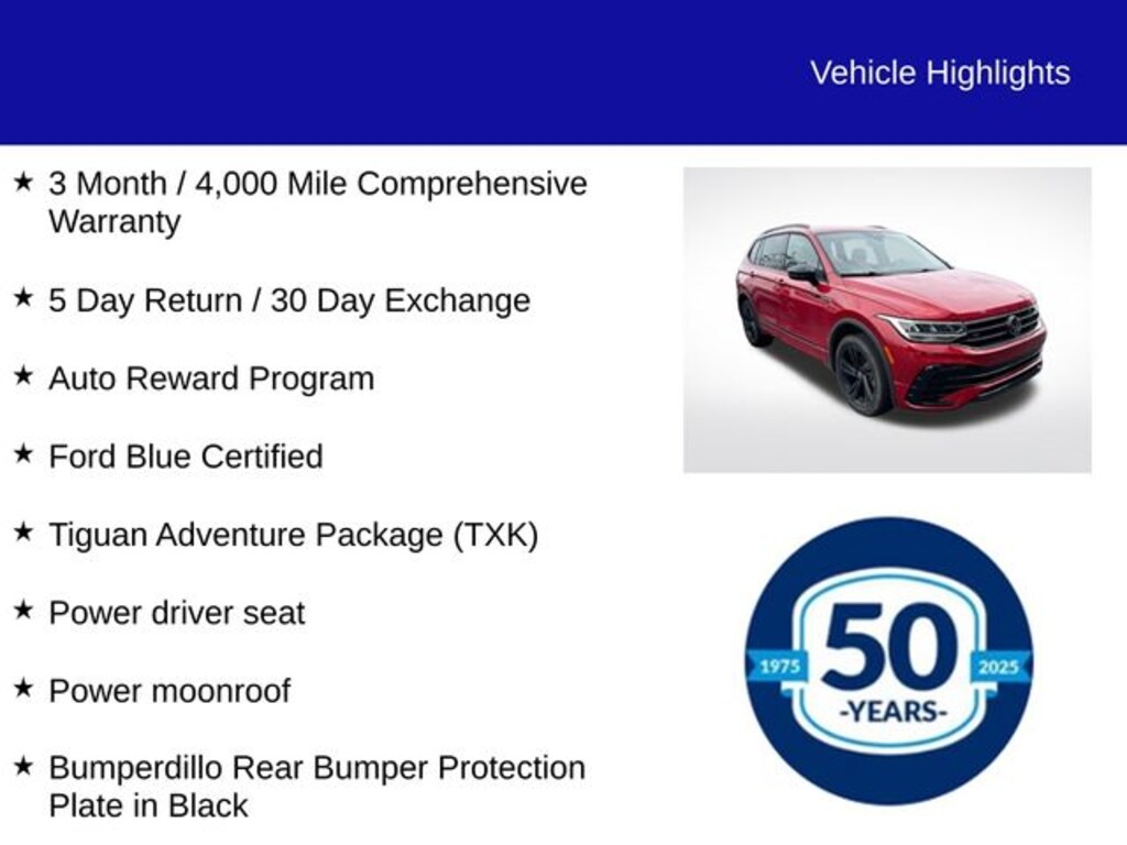 Certified 2024 Volkswagen Tiguan 2.0T SE R-Line Black SUV