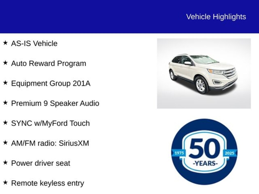 Used 2015 Ford Edge SEL SUV