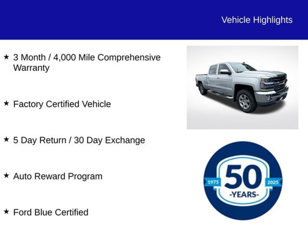 Certified 2018 Chevrolet Silverado 1500 LTZ Truck Crew Cab