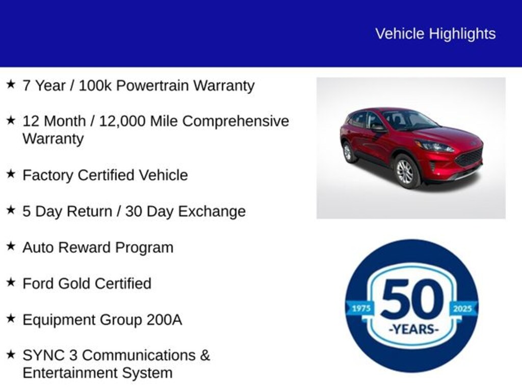 Certified 2022 Ford Escape SE SUV