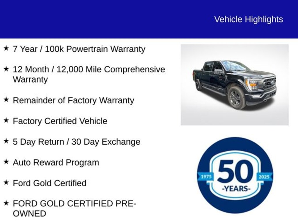 Certified 2023 Ford F-150 XLT Truck SuperCrew Cab
