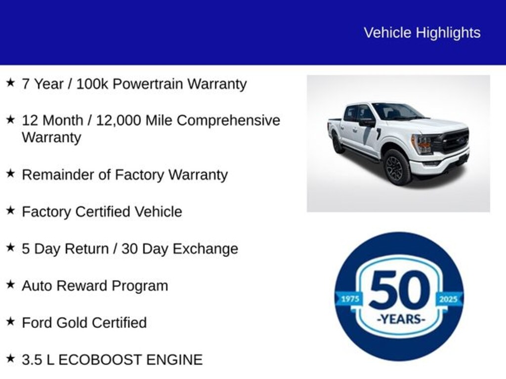 Certified 2023 Ford F-150 XLT Truck SuperCrew Cab