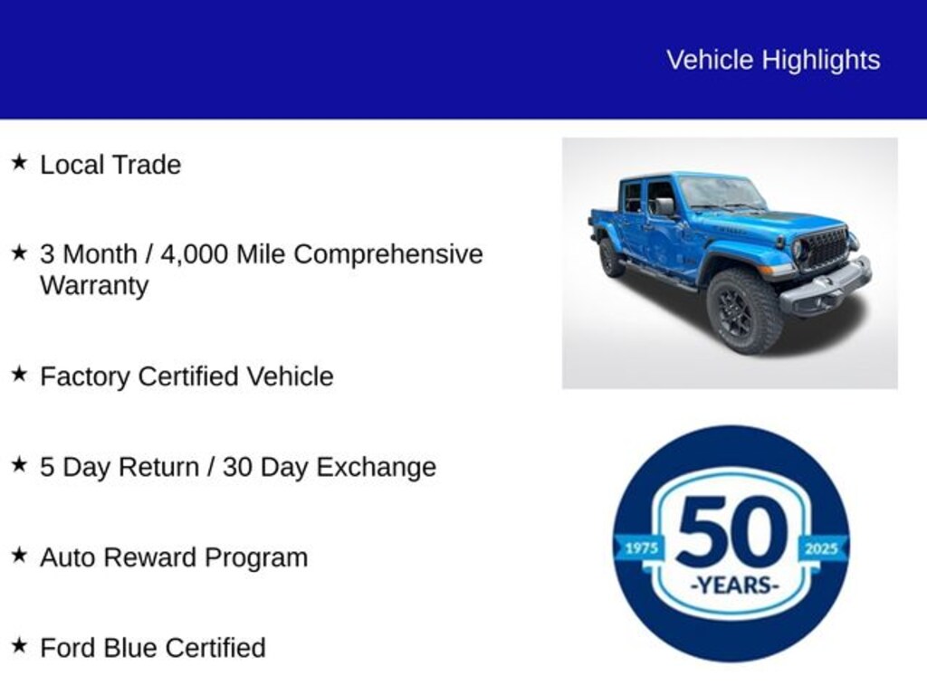Used 2024 Jeep Gladiator Willys Truck Crew Cab