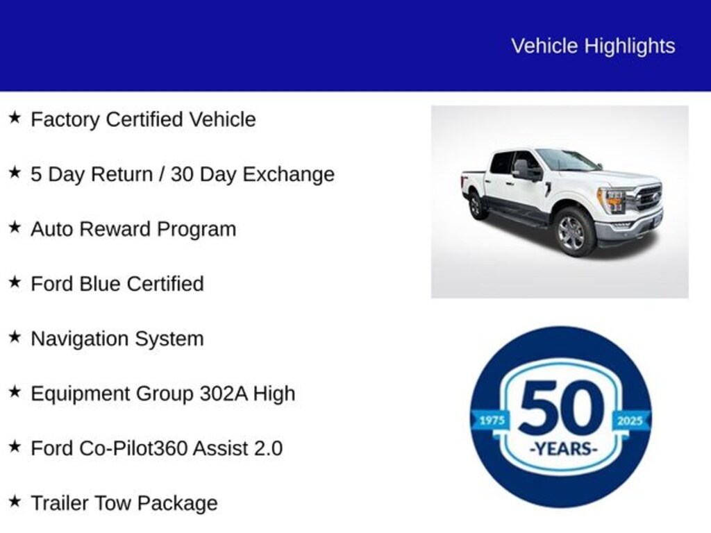 Certified 2021 Ford F-150 XLT Truck SuperCrew Cab