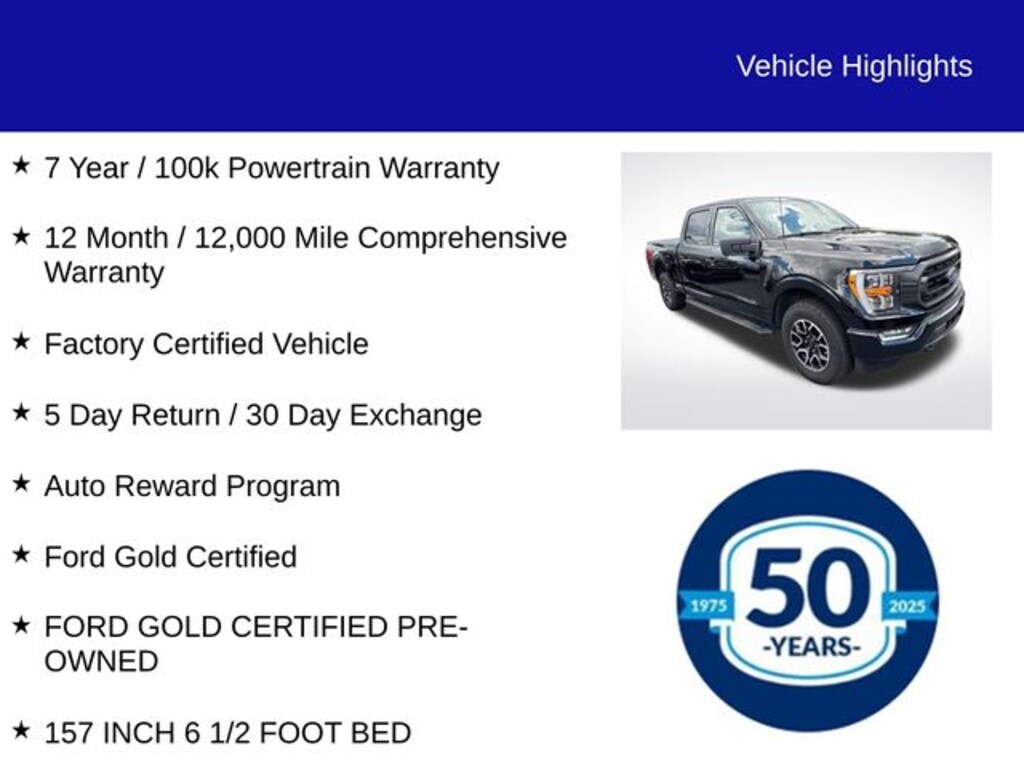 Certified 2023 Ford F-150 XLT Truck SuperCrew Cab