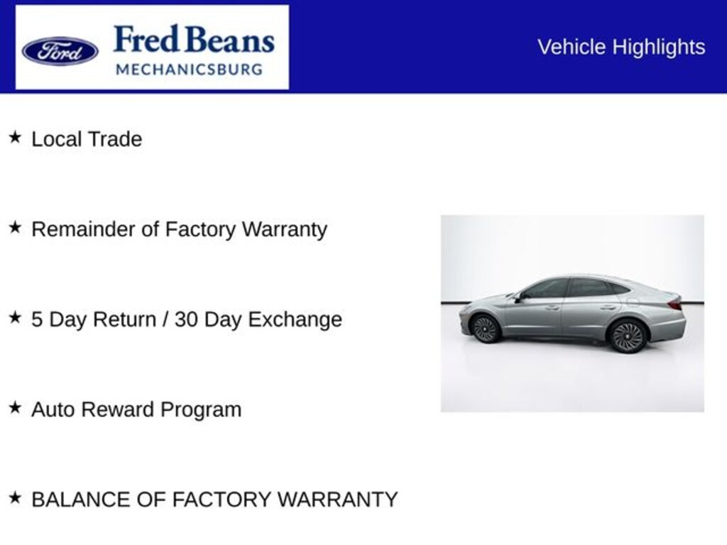 Used 2023 Hyundai Sonata Hybrid Limited Sedan