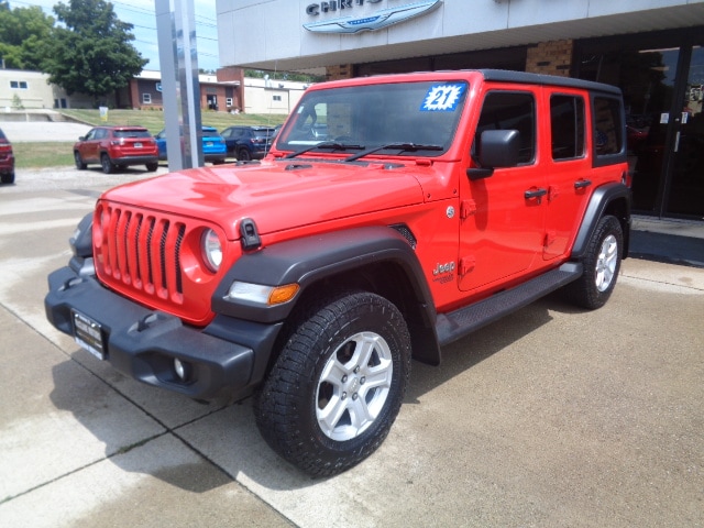 Used 2021 Jeep Wrangler Unlimited Sport RHD with VIN 1C4HJXKN3MW677855 for sale in Newton, IL