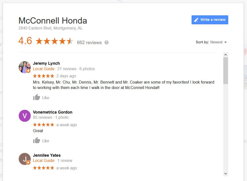 Montgomery Honda Dealer About McConnell Honda in Alabama New & Used