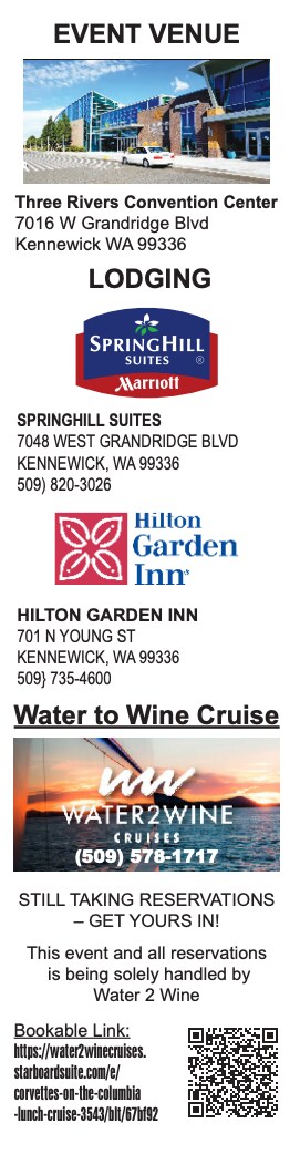 Corvettes on the Columbia Location Details