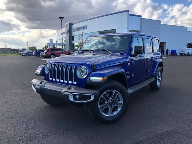 Certified 2019 Jeep Wrangler Unlimited Sahara with VIN 1C4HJXEN8KW596844 for sale in Yakima, WA