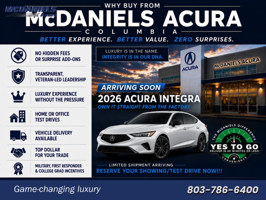 New 2026 Acura Integra A-Spec Tech Package Hatchback