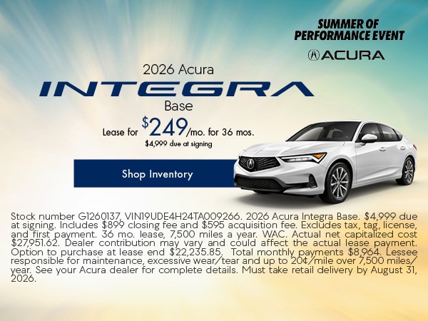 Acura Lease Deals & Low APR Finance Offers Newnan, Georgia