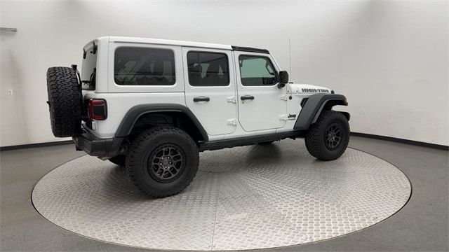 Used 2022 Jeep Wrangler Unlimited High Tide with VIN 1C4HJXDG4NW252757 for sale in Littleton, CO