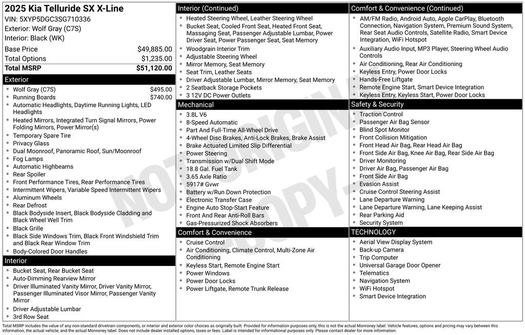New 2025 Kia Telluride SX X-Line SUV